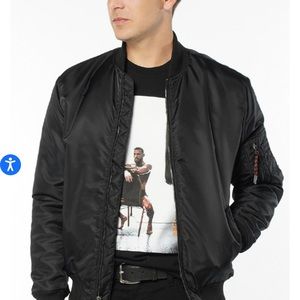 August McGregor Bomber Jacket - Black - Large